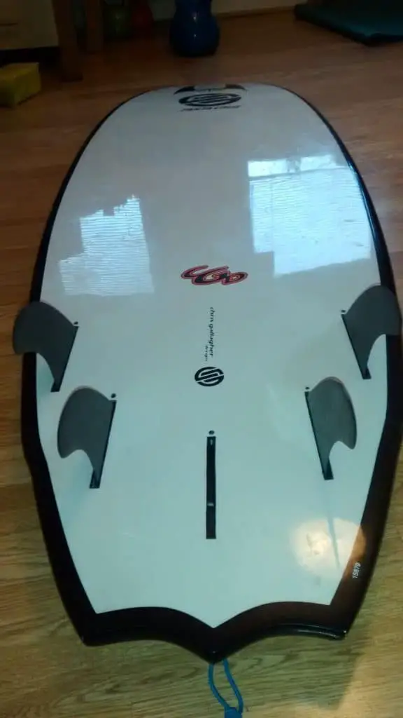 my old quad fin surfboard