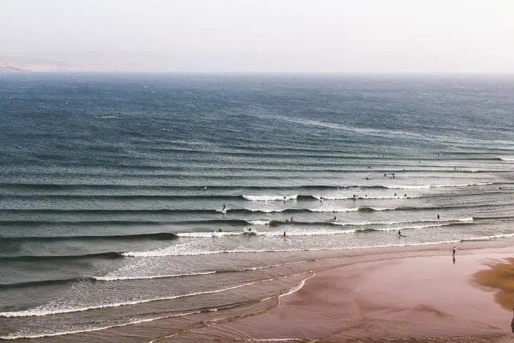 long waves in morocco perfect spot for beginners