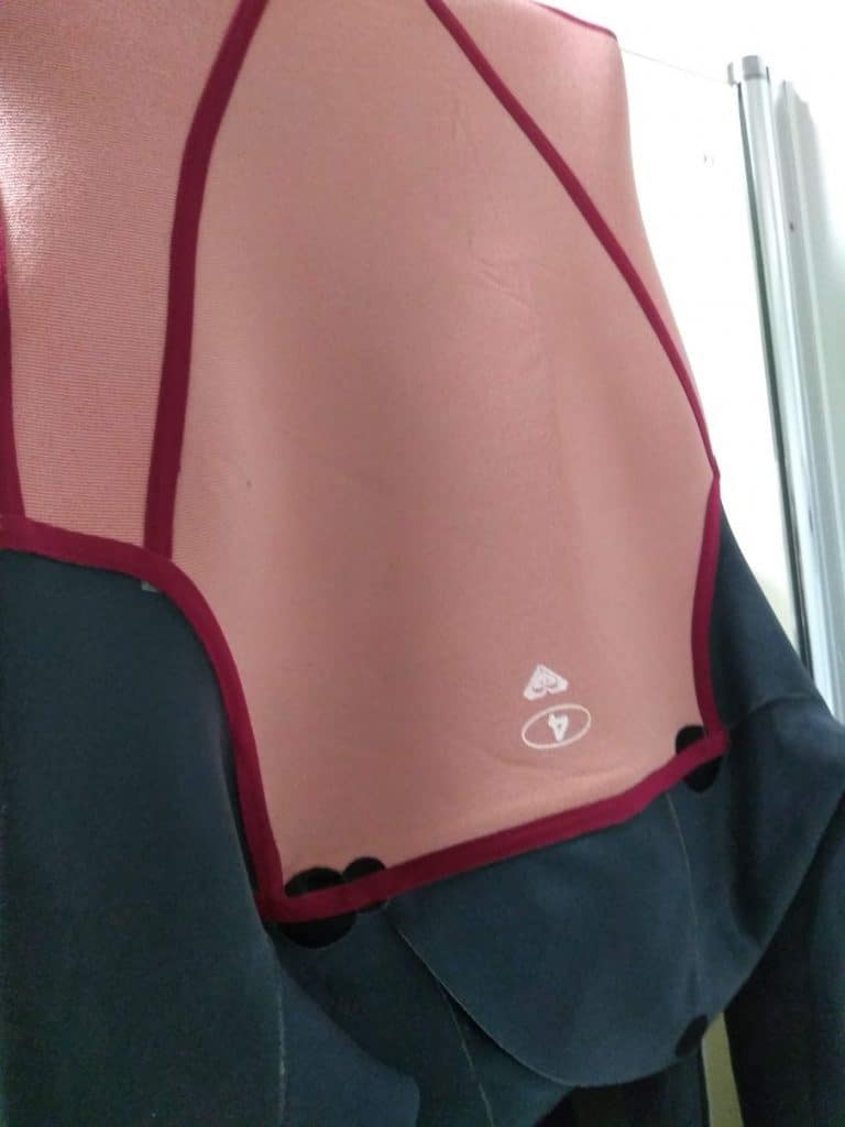 surf wetsuit with polypropylene layer