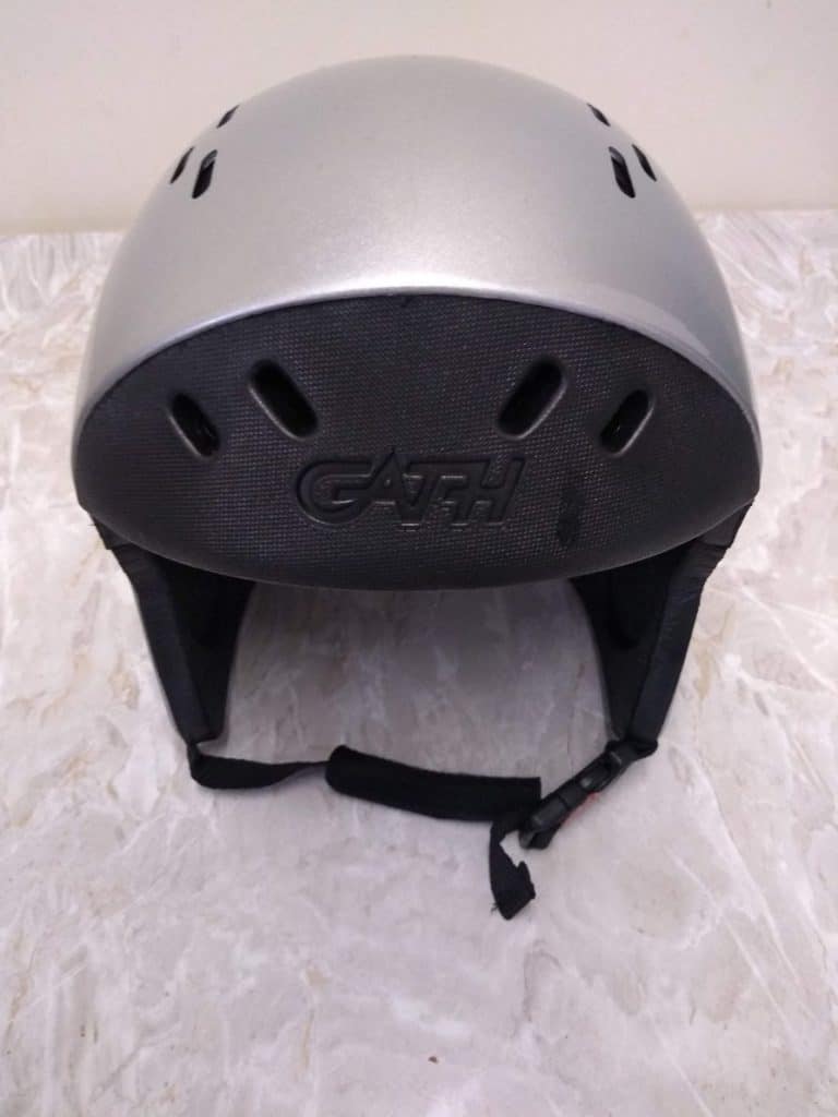 my Gath surf helmet front profile