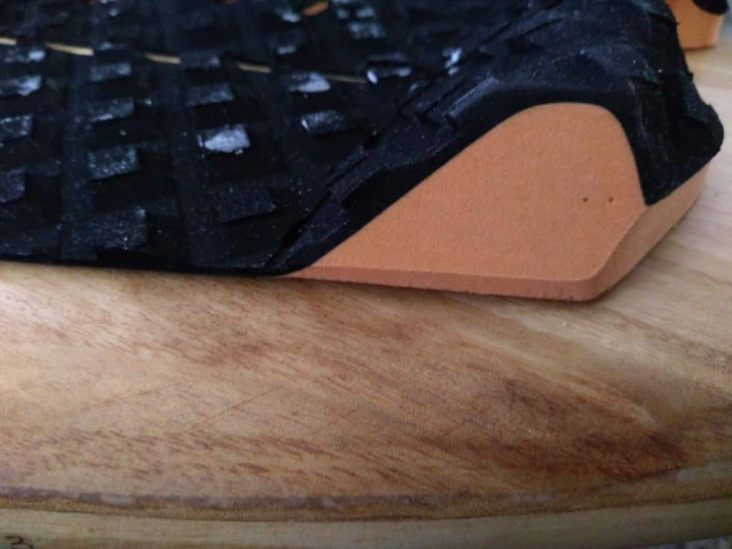 rear of traction pad