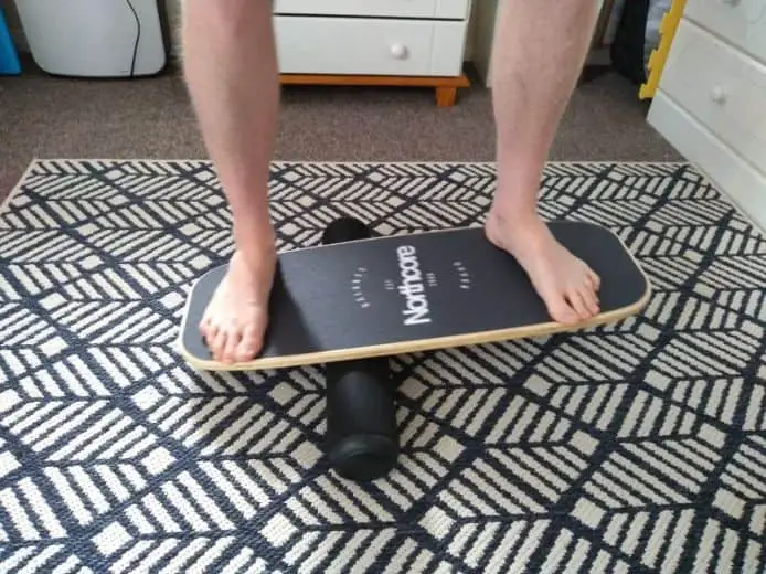 someone using a balance board